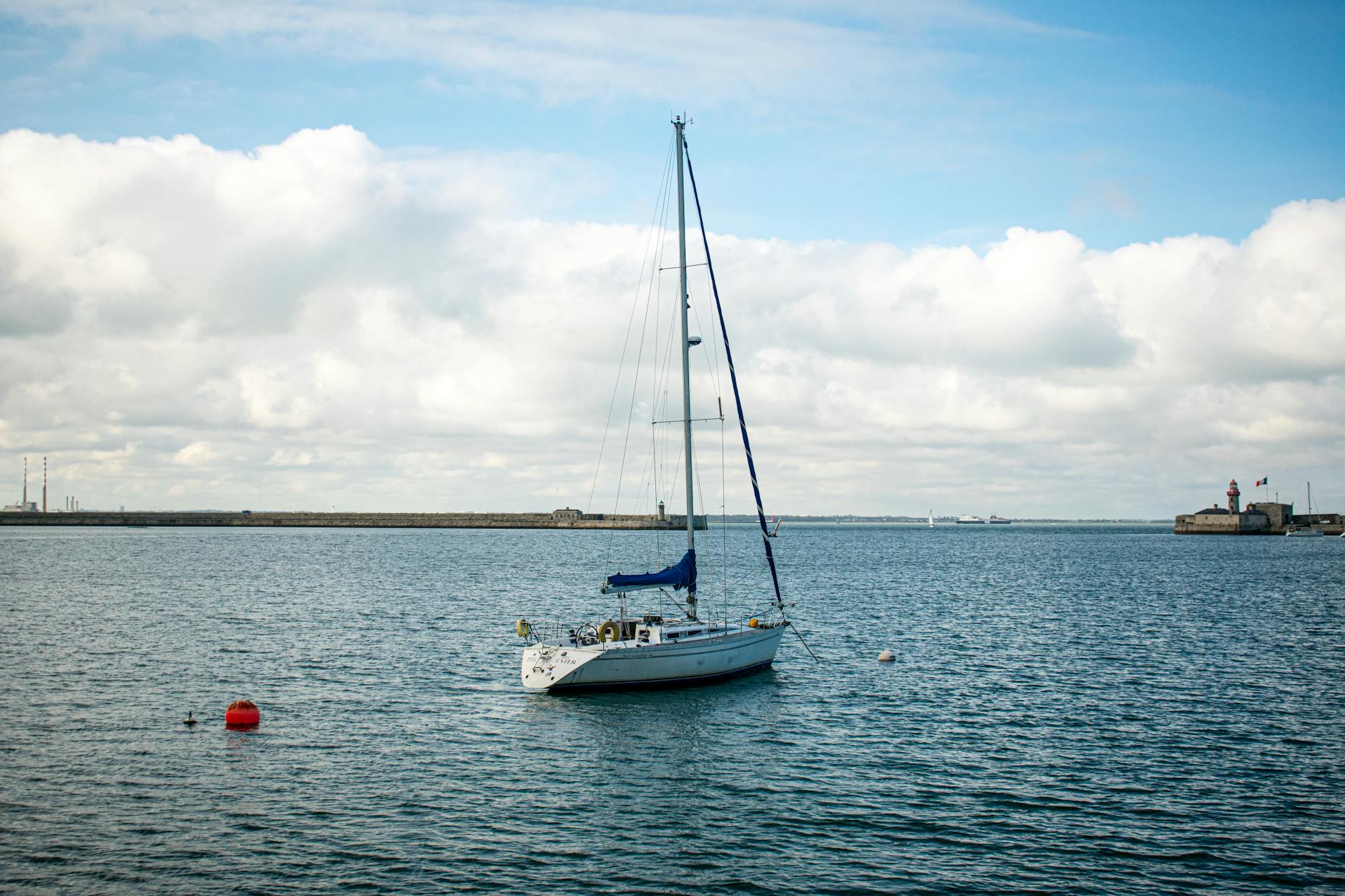 Dun Laoghaire harbour on the Dublin DART line
