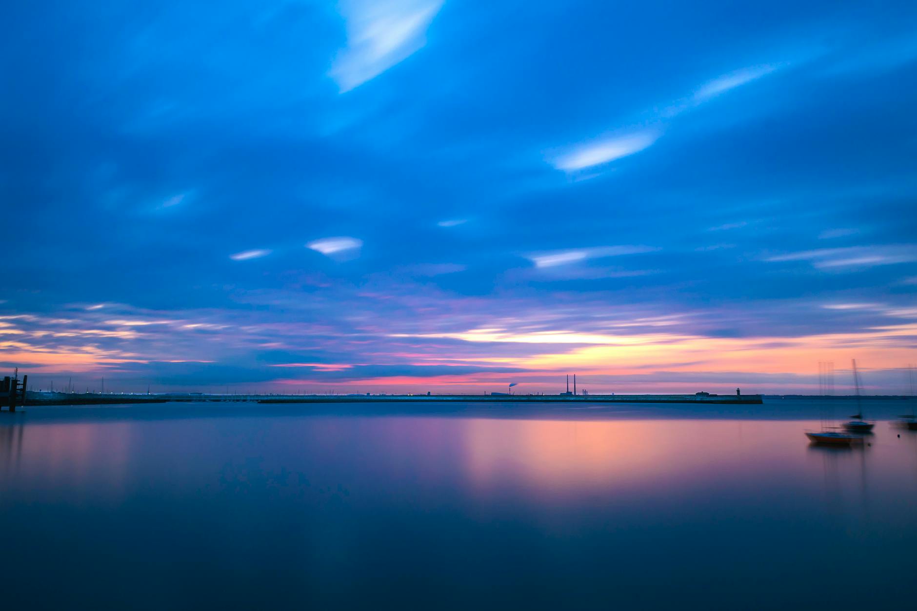 Sunset over Dublin Bay
