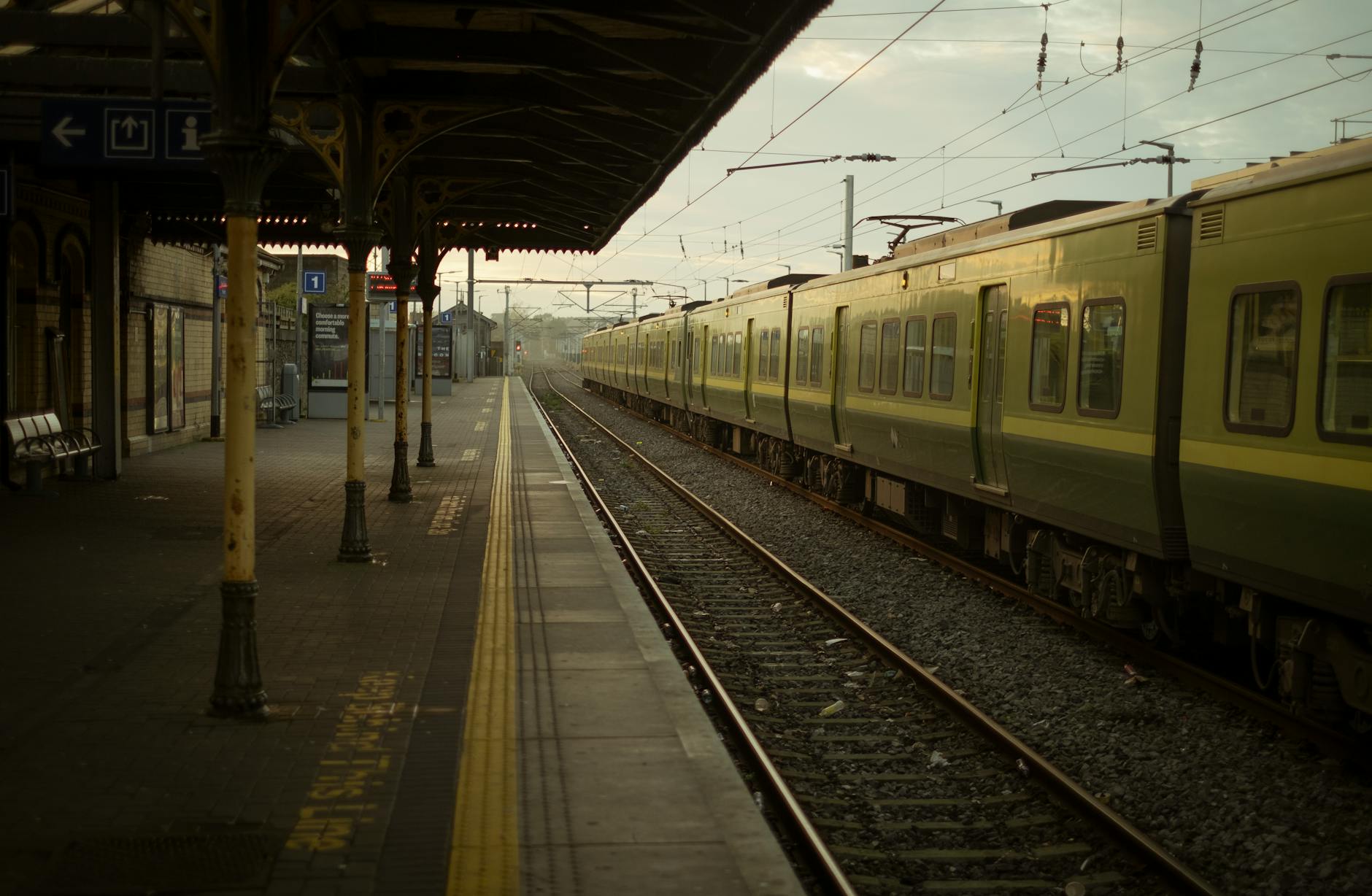 Dublin train station platform