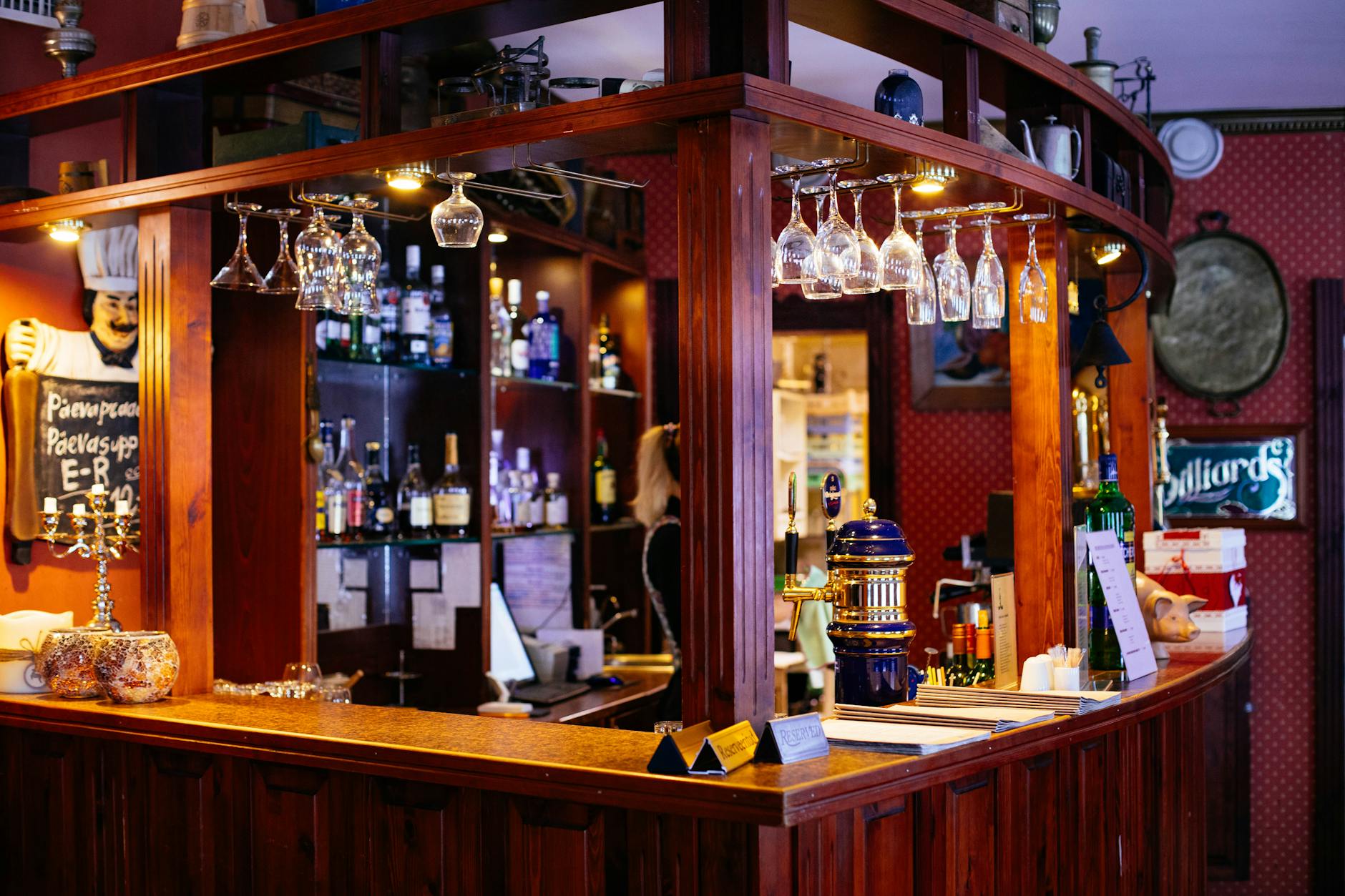 Ornate Victorian pub interior in Dublin