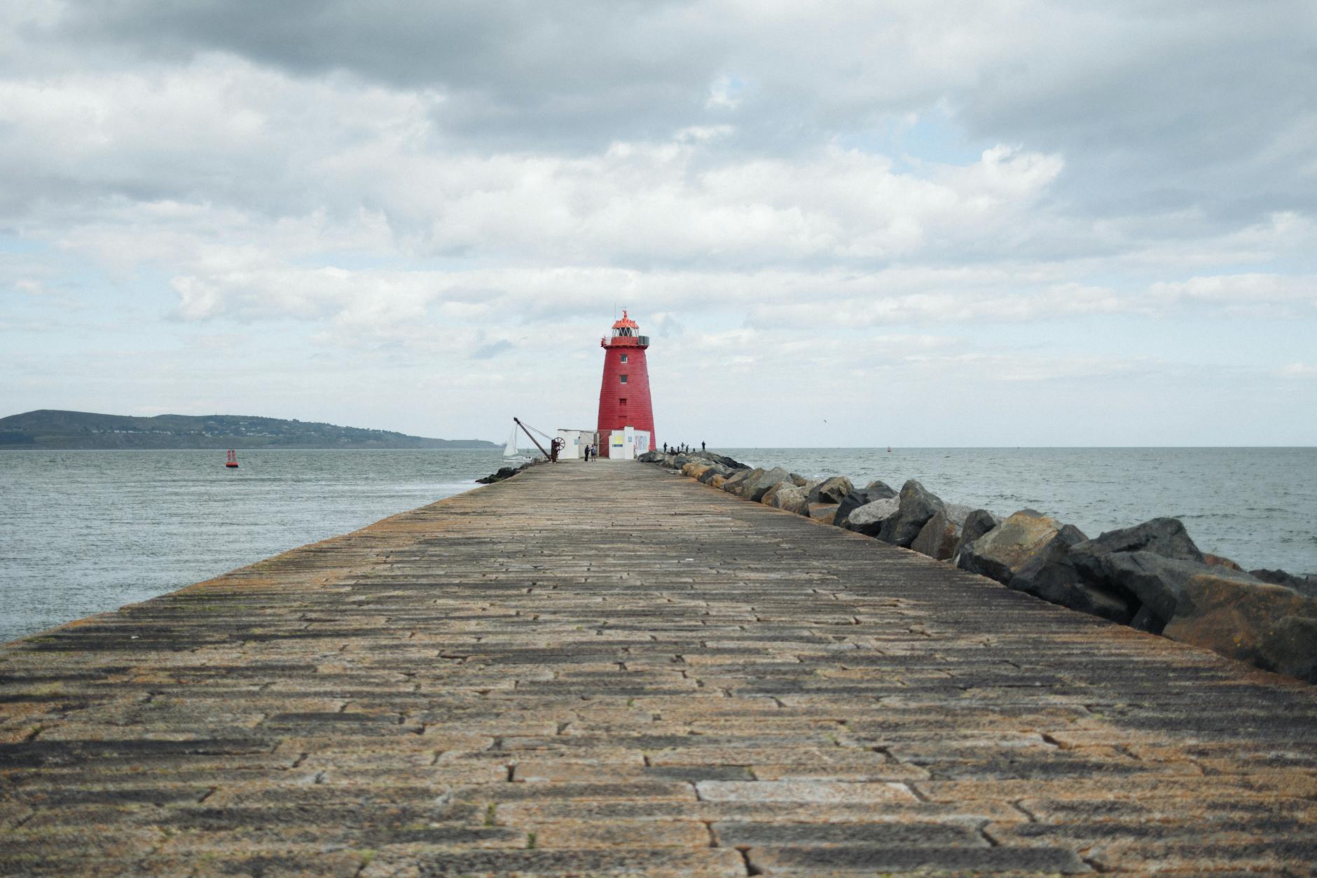 The walk to Poolbeg Lighthouse is one of Dublin's best free experiences