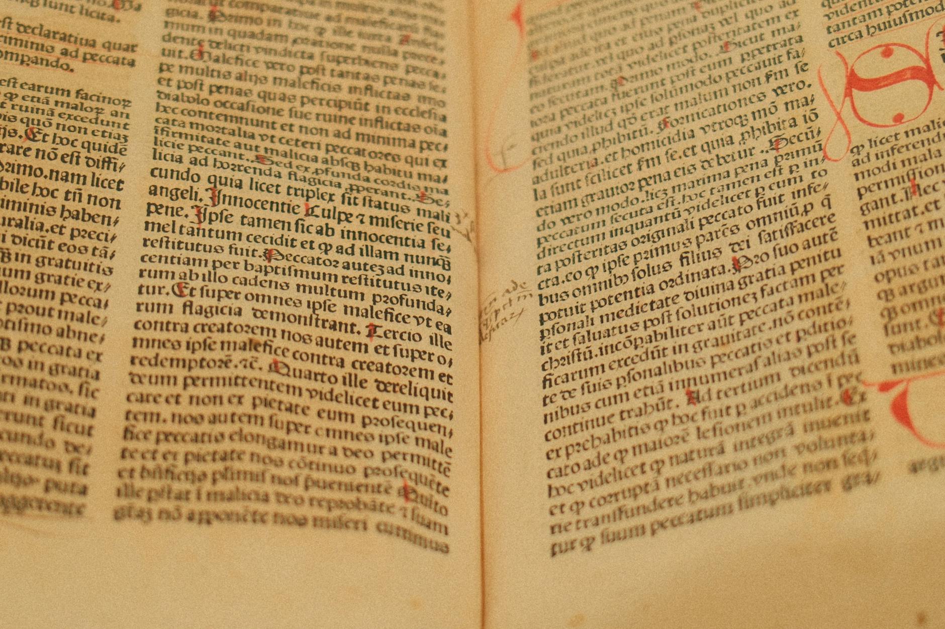 Ancient manuscripts on display at a Dublin museum