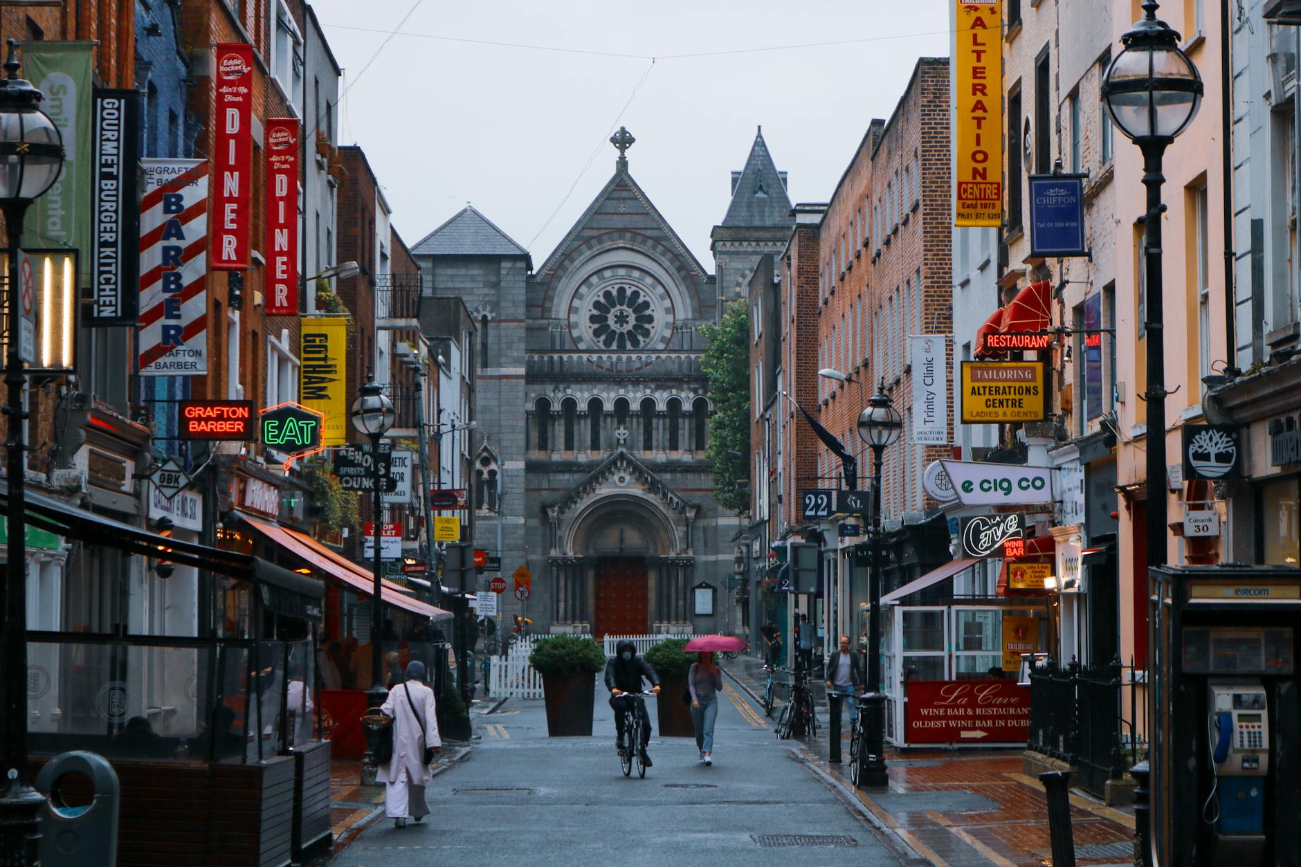 Grafton Street shopping area in Dublin city centre