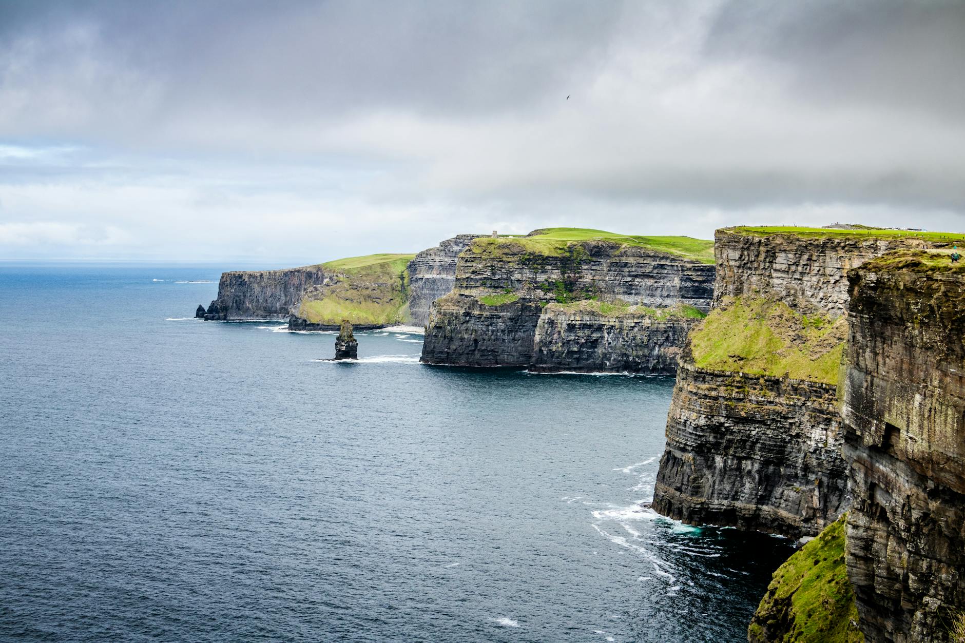 Scenic Irish coastal cliffs near Dublin