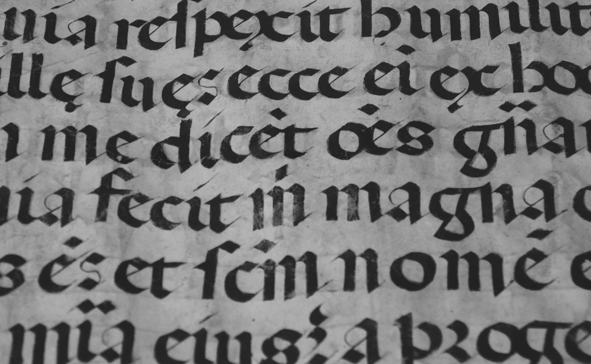 Medieval Book of Kells style illuminated manuscript