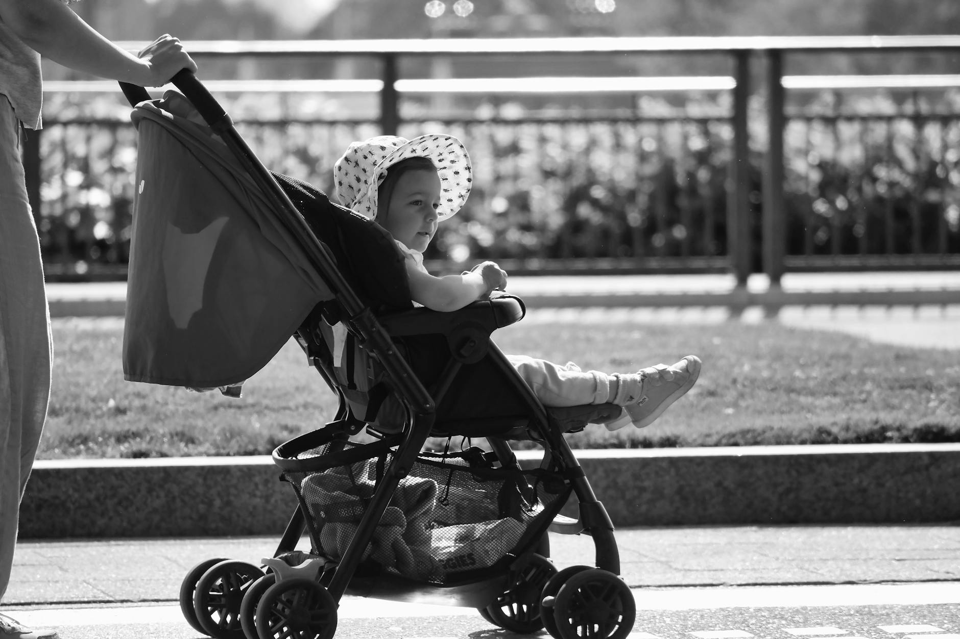 Family visiting Dublin with baby and toddler