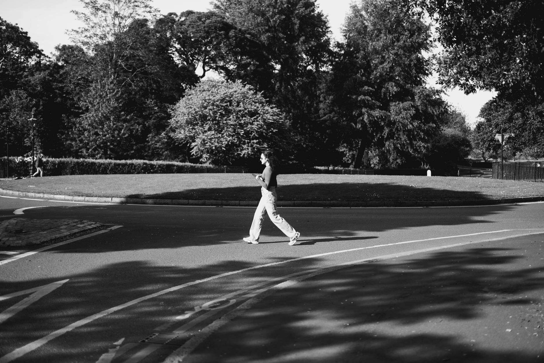 Toddler walking in Dublin park