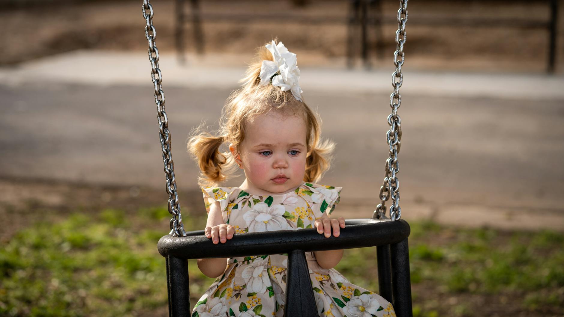 Toddler at Dublin playground