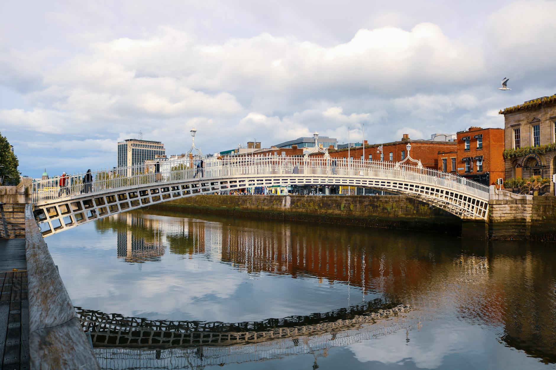 Halfpenny Bridge Dublin near Temple Bar