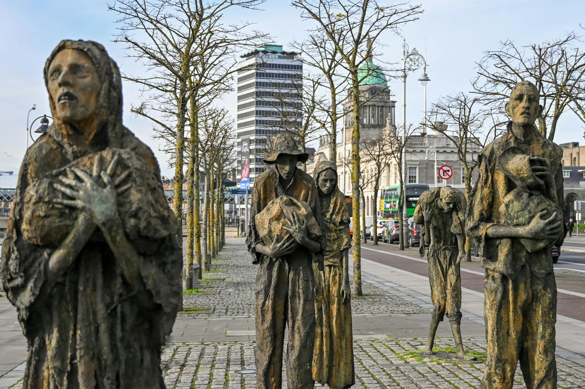 Custom House Quay Famine Memorial Dublin