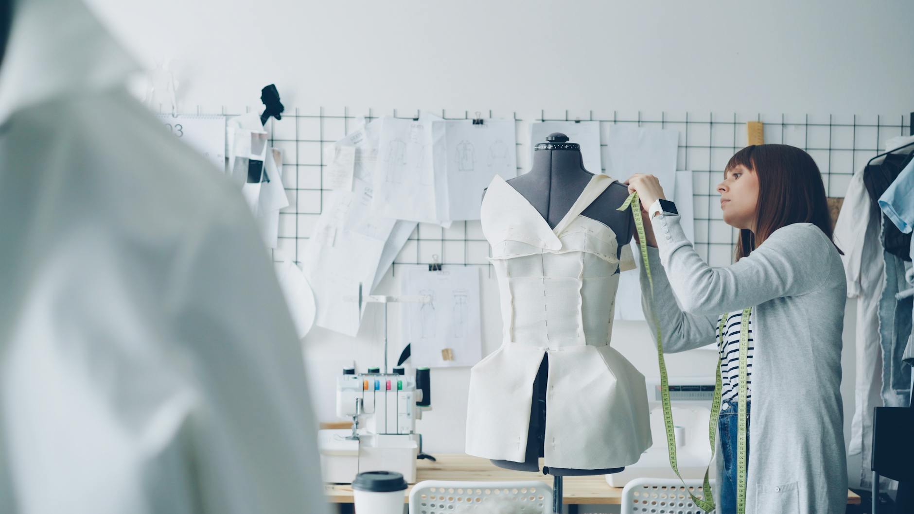 Irish fashion designer atelier