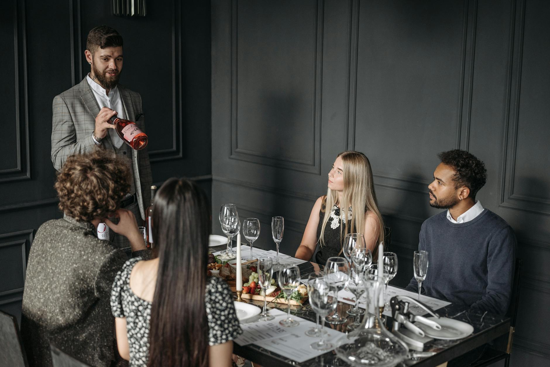 Fine dining wine pairing Dublin