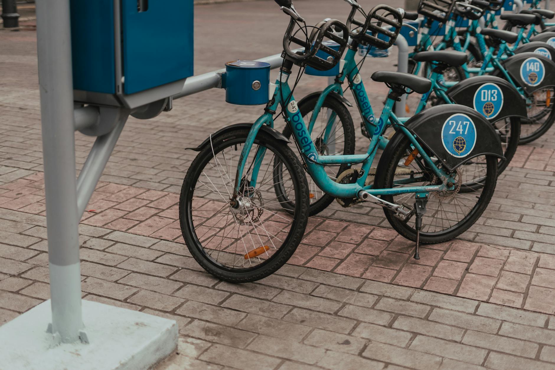 Dublin Bikes scheme stations across the city
