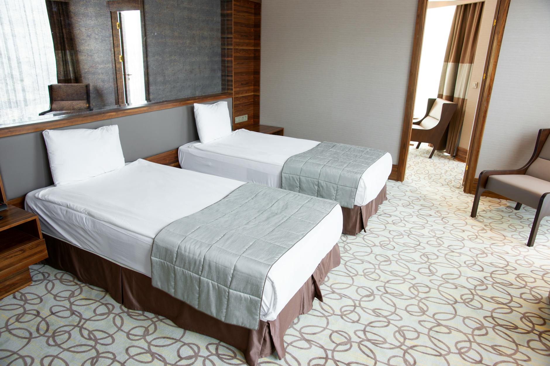 Spacious family rooms with multiple beds