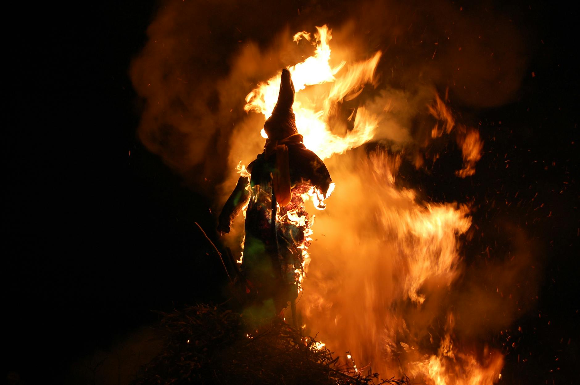 Halloween bonfires in Dublin parks