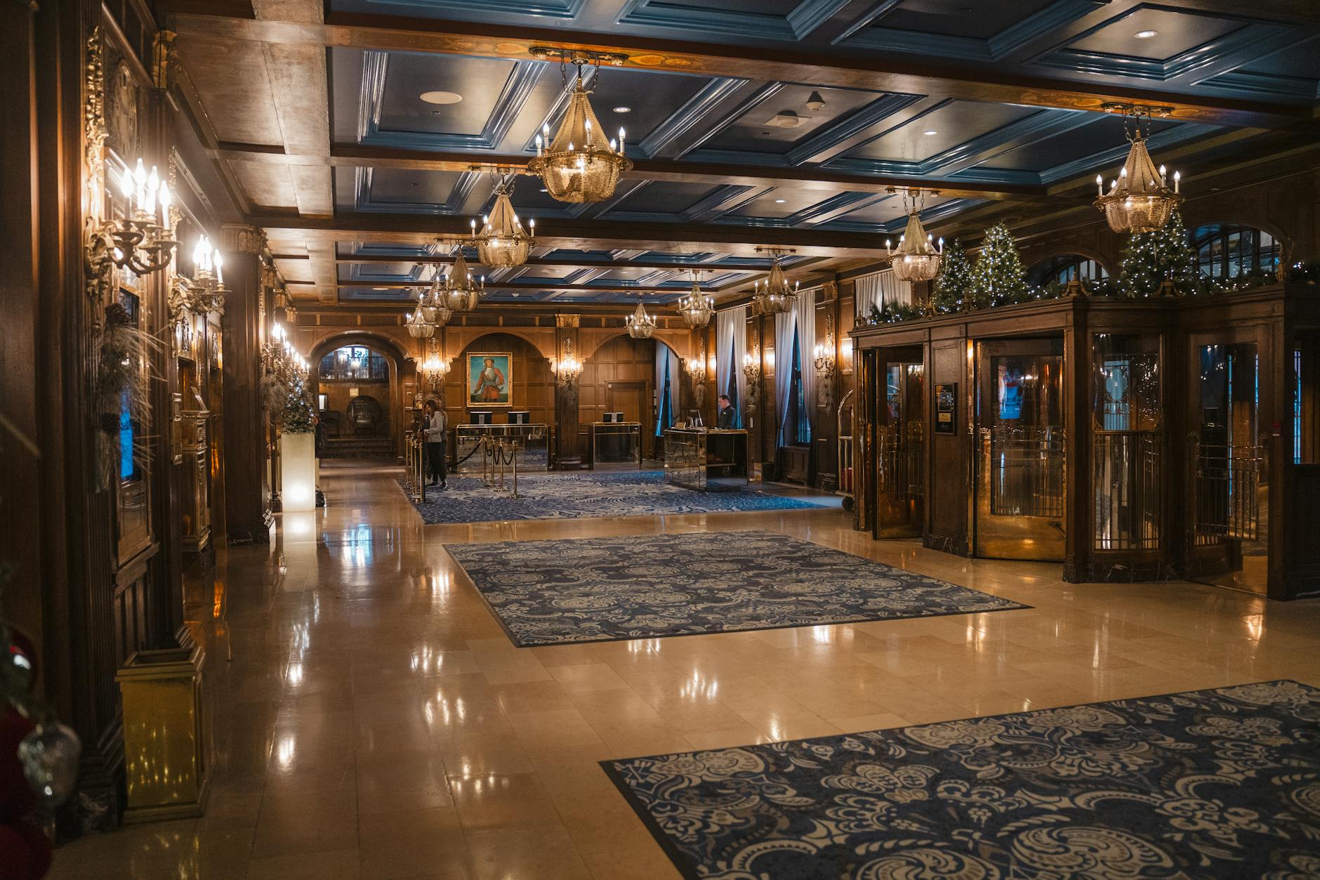 Hotel lobbies in Dublin's grand historic hotels