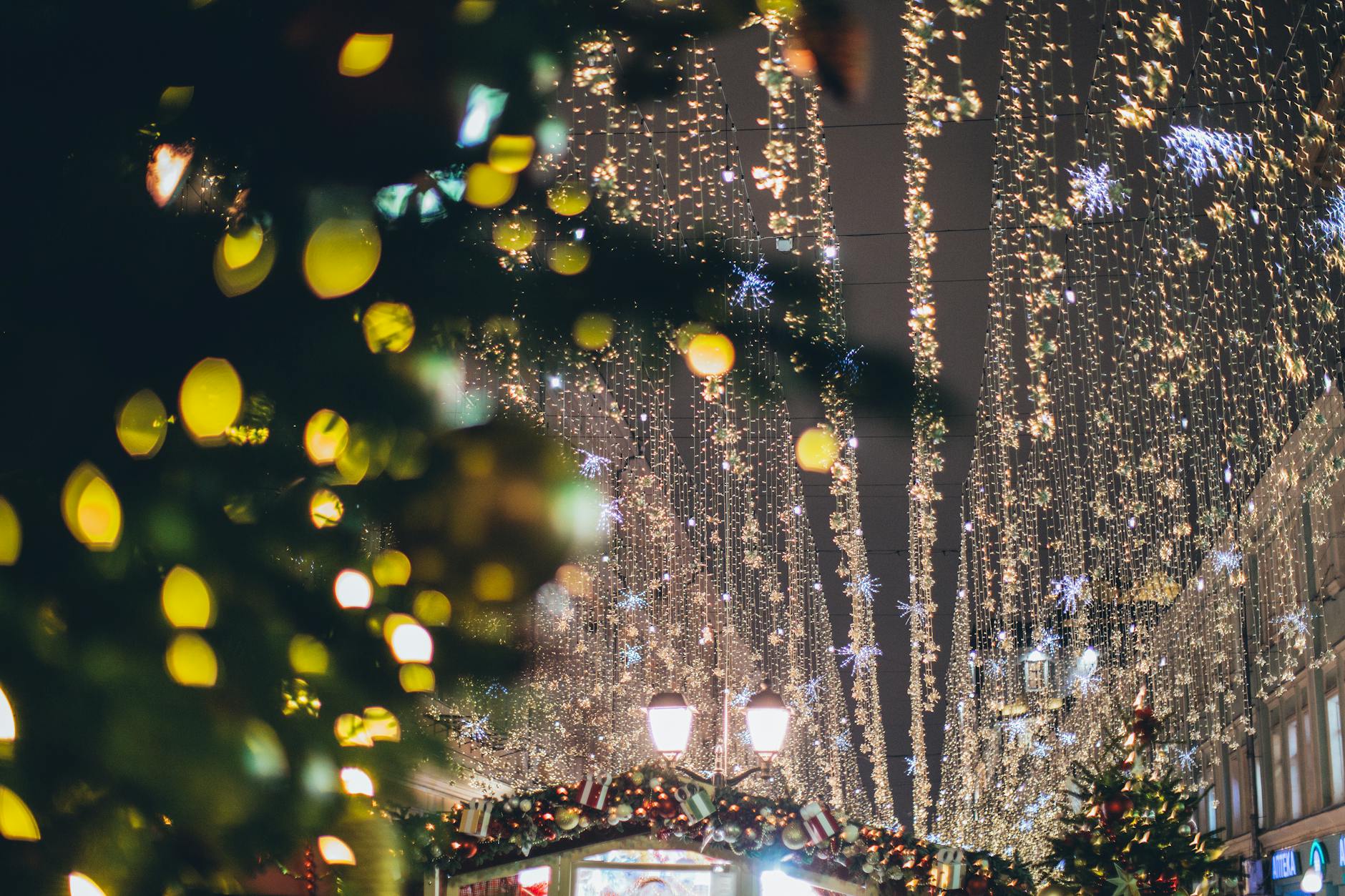 Grafton Street Christmas lights in Dublin