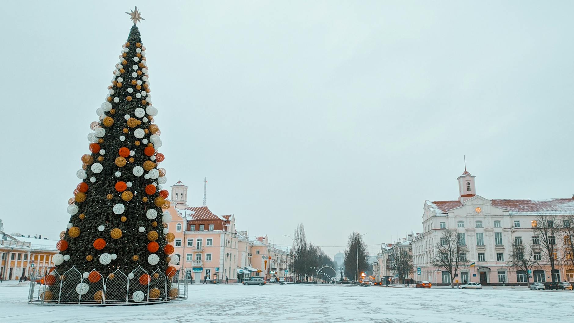 The Dublin Christmas tree on College Green